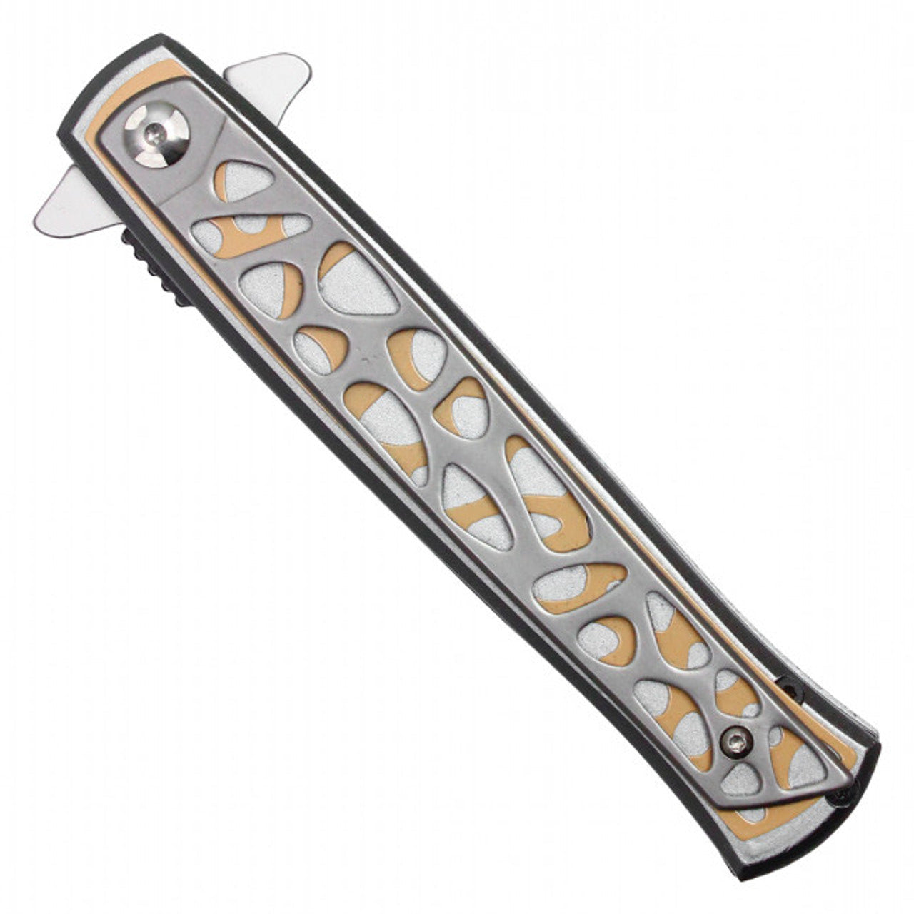 9" WarTech Assisted Opening Pocket Knife – Silver | Precision & Strength