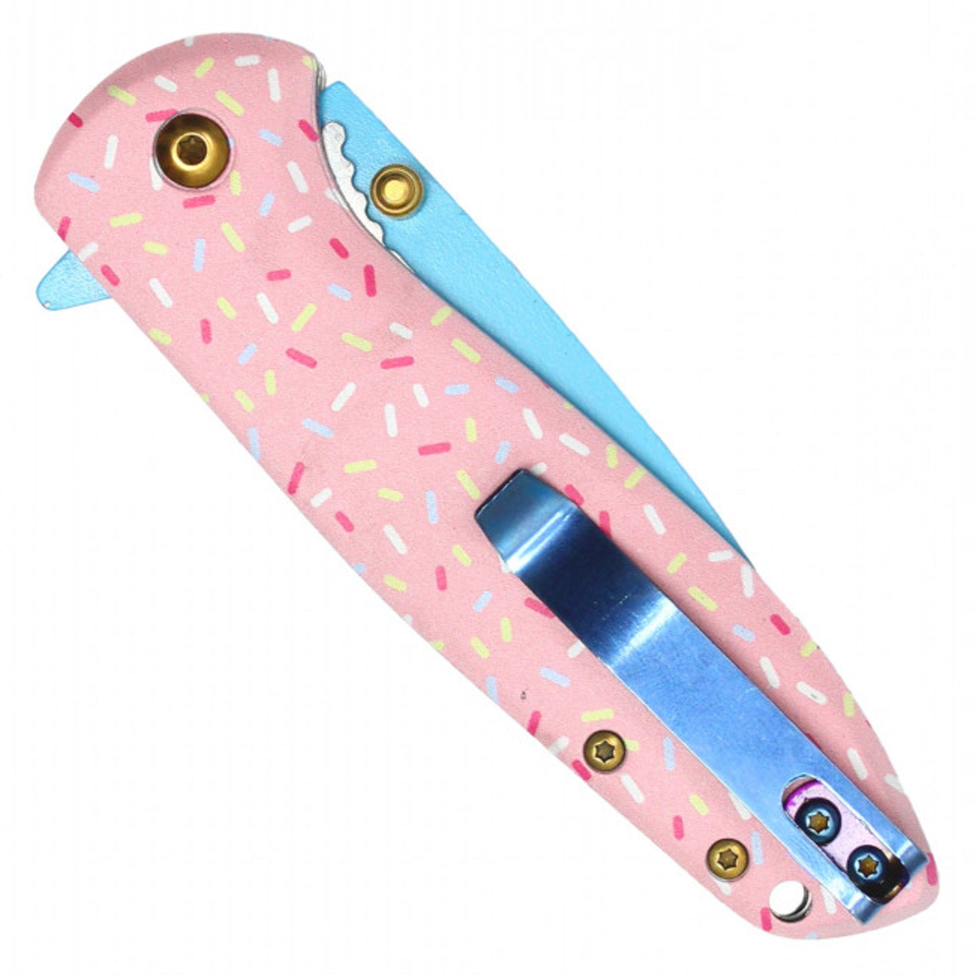 Donut Spring Assisted Folding Pocket Knife – Fun & Functional