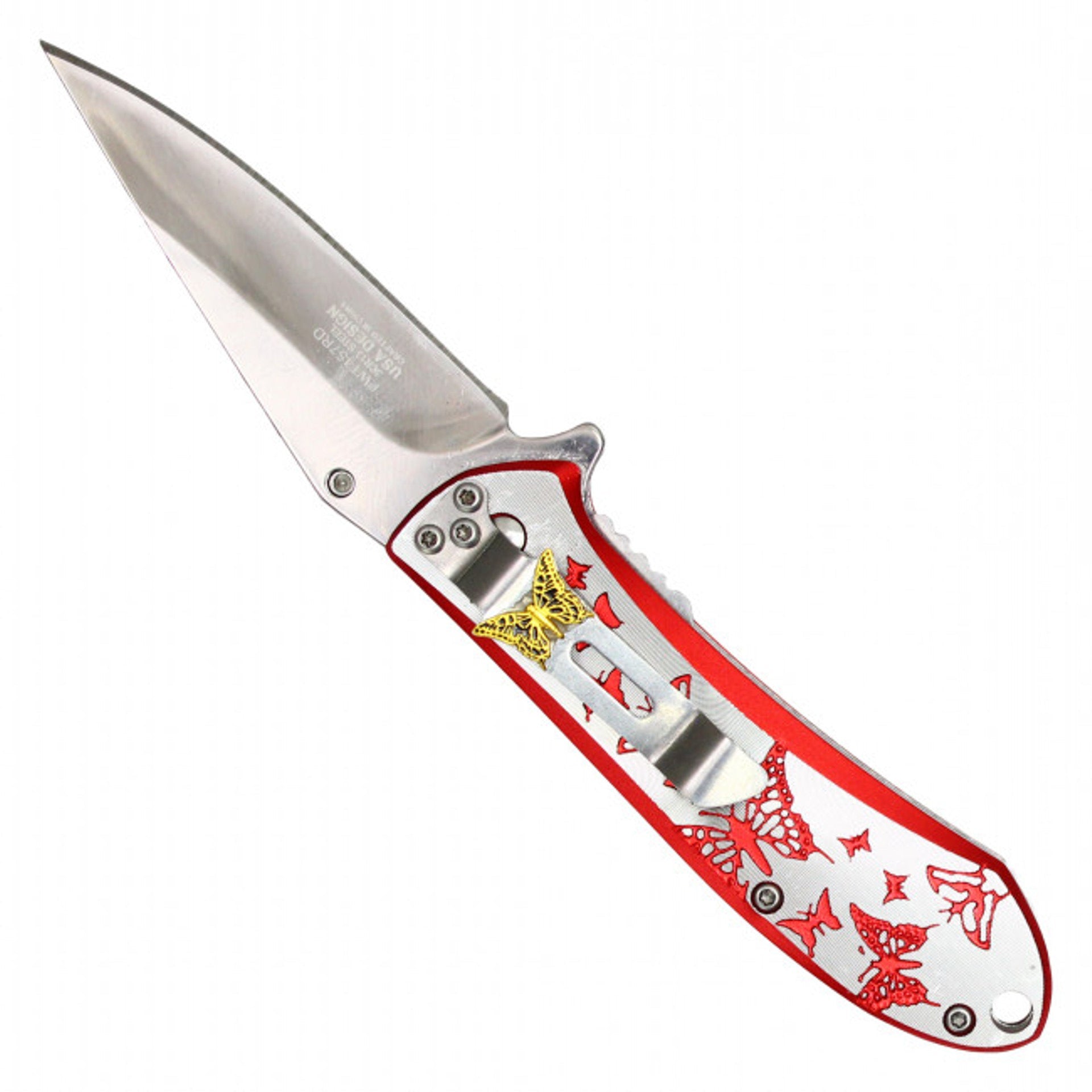 7" WarTech Assisted Opening Pocket Knife – Red Edition