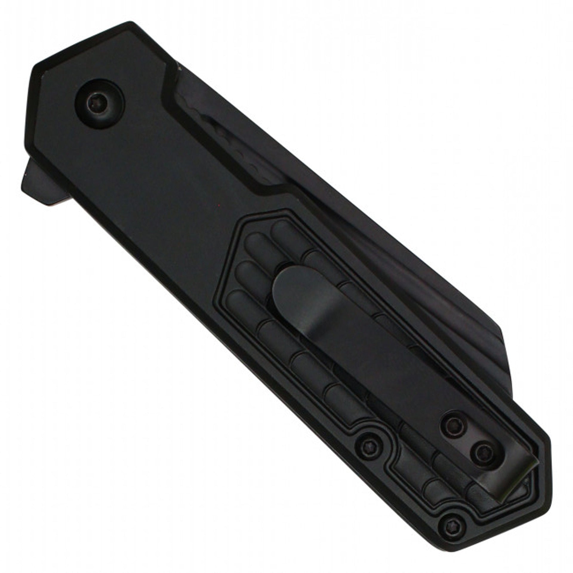 7" Black Cleaver Pocket Knife