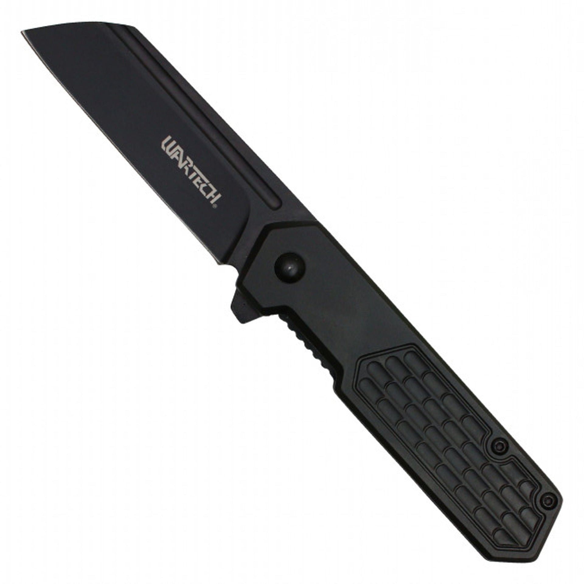 7" Black Cleaver Pocket Knife