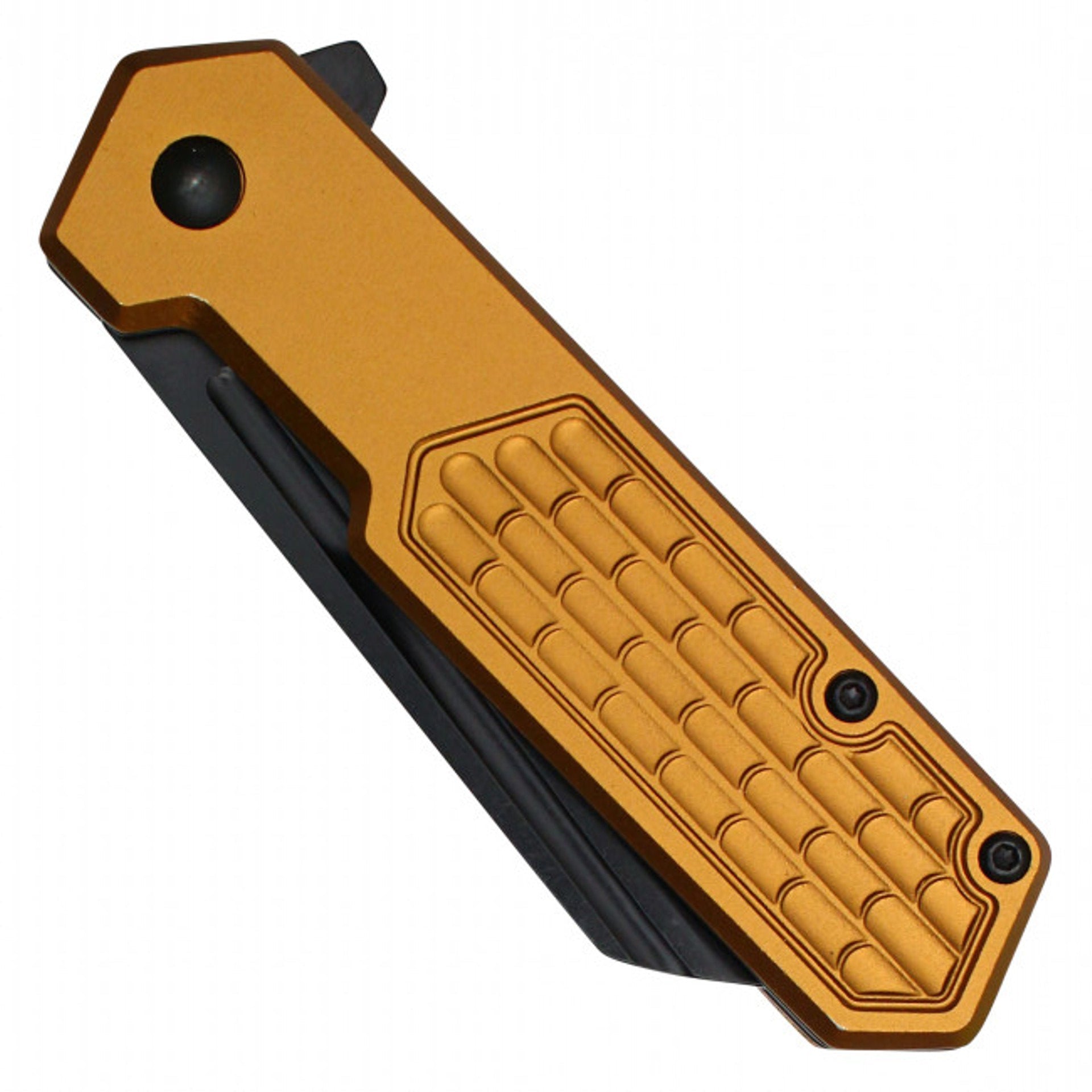7" Gold Cleaver Pocket Knife