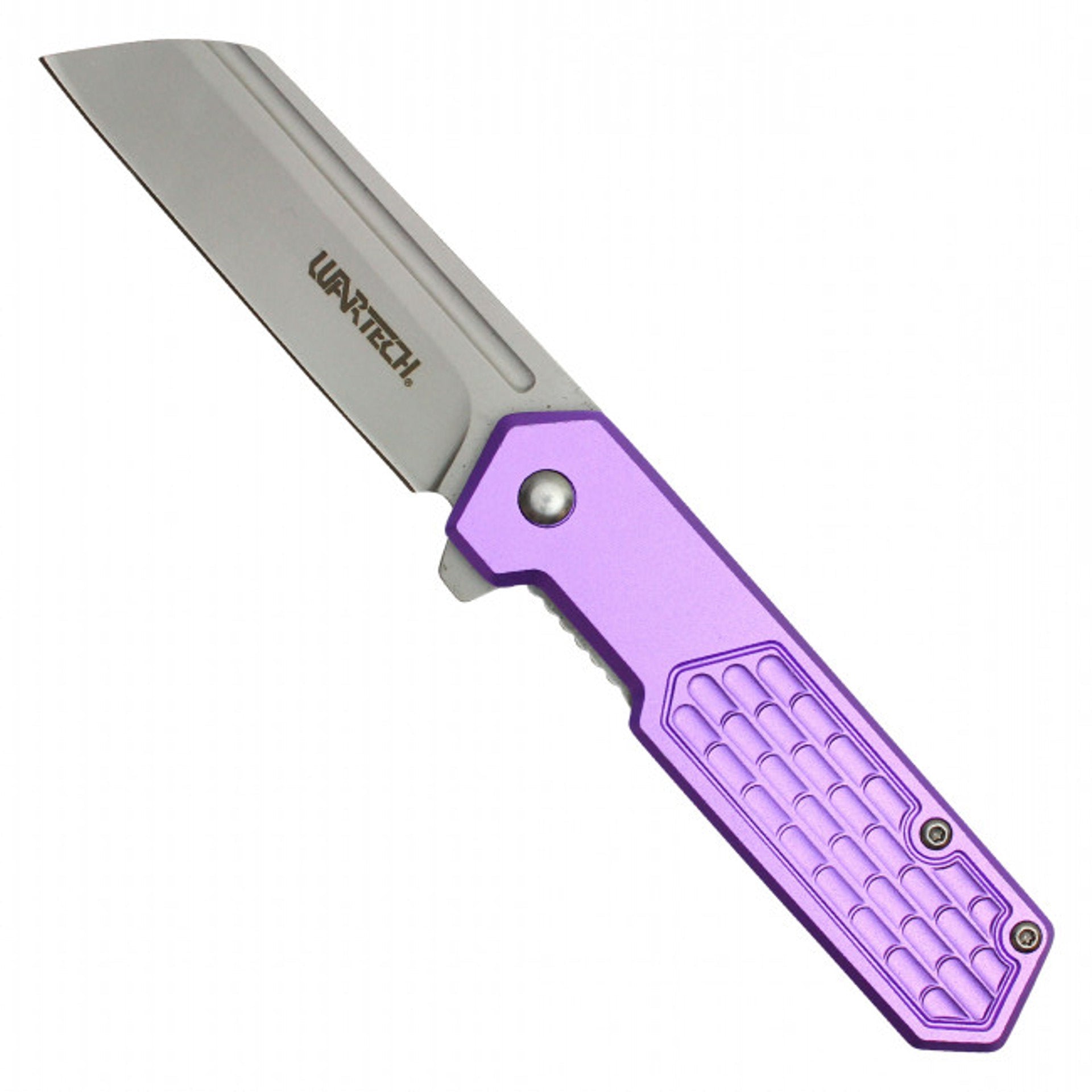 7" Purple Cleaver Pocket Knife