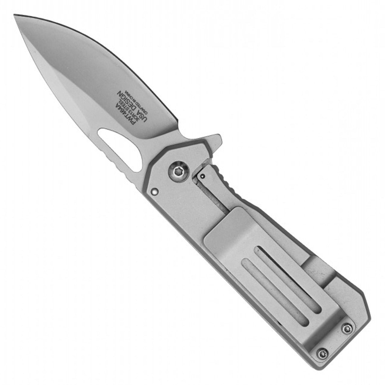 6.25" Silver USA Flag Pocket Knife – Patriotic & Reliable