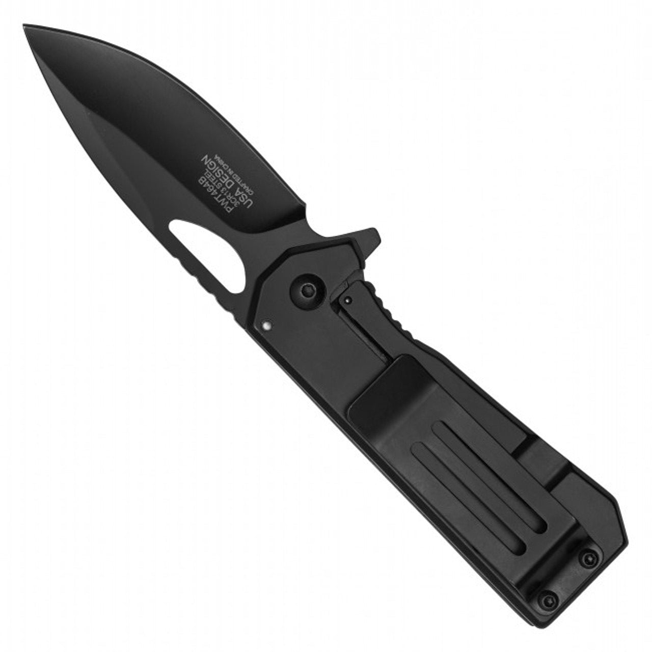 6.25" Black Bitcoin Pocket Knife – Sleek & Futuristic