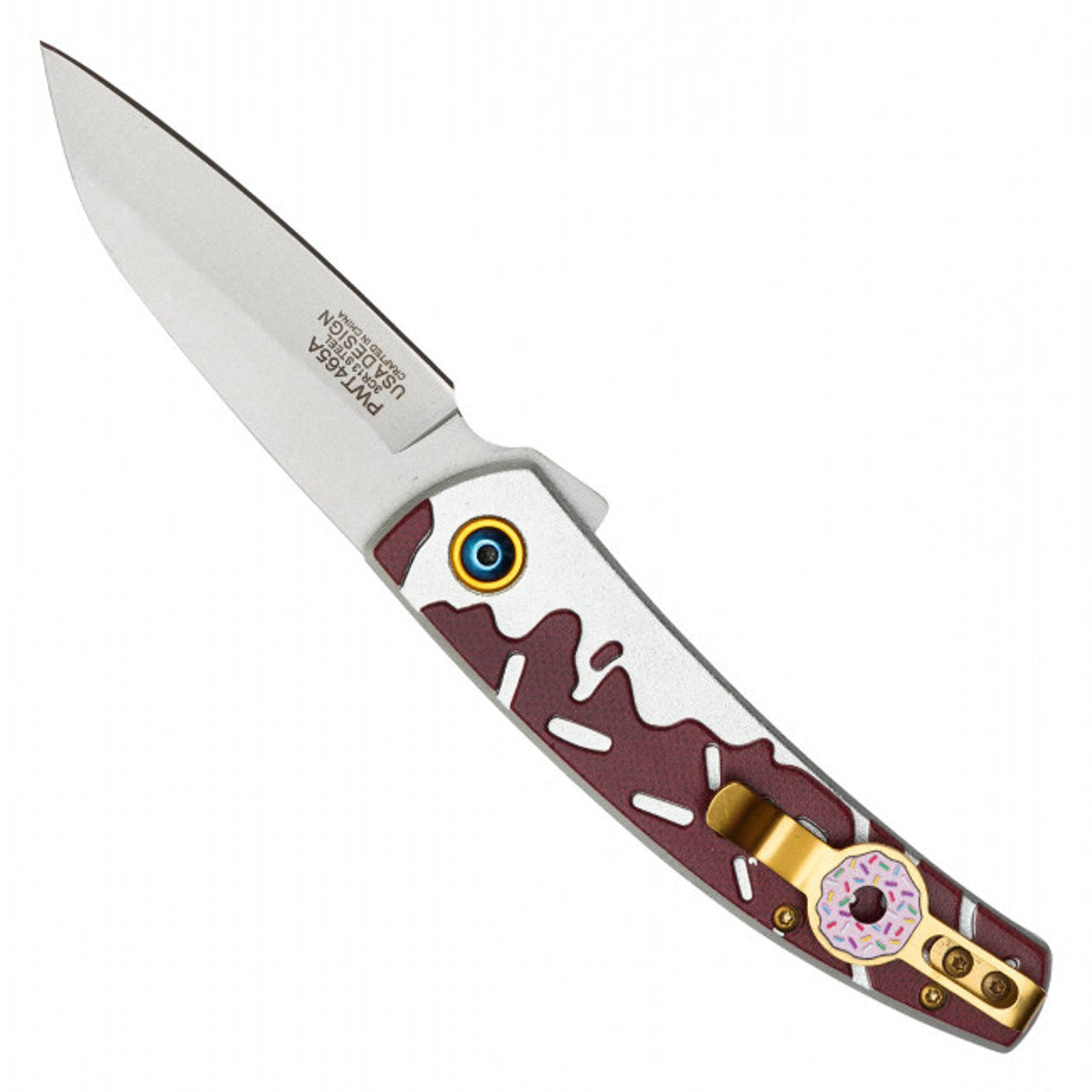 7.75" Chocolate Frosted Pocket Knife – Unique & Stylish Folding Knife