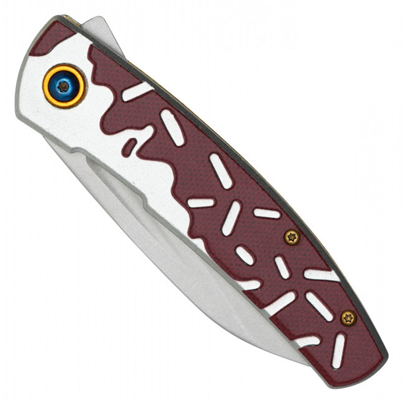 7.75" Chocolate Frosted Pocket Knife – Unique & Stylish Folding Knife
