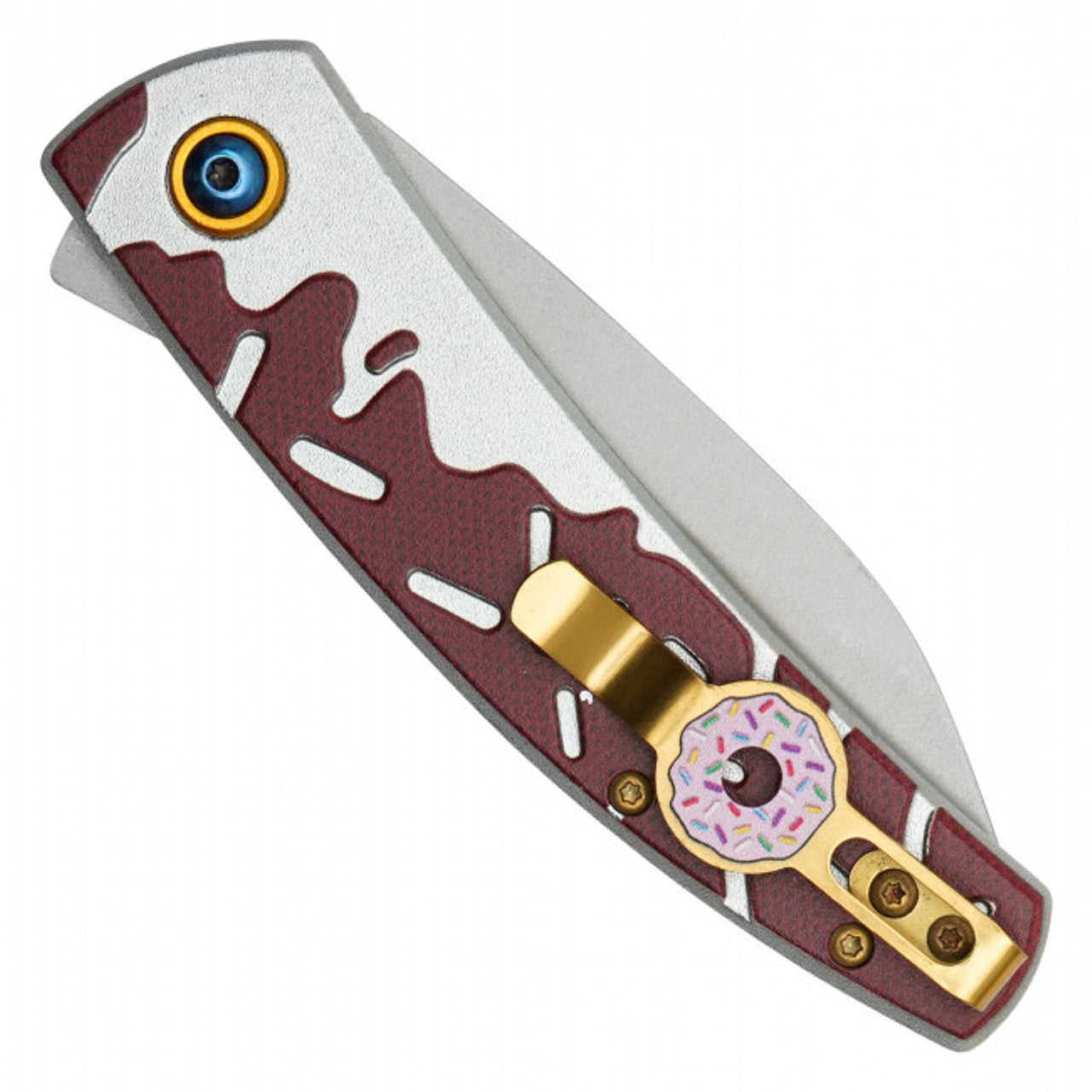 7.75" Chocolate Frosted Pocket Knife – Unique & Stylish Folding Knife