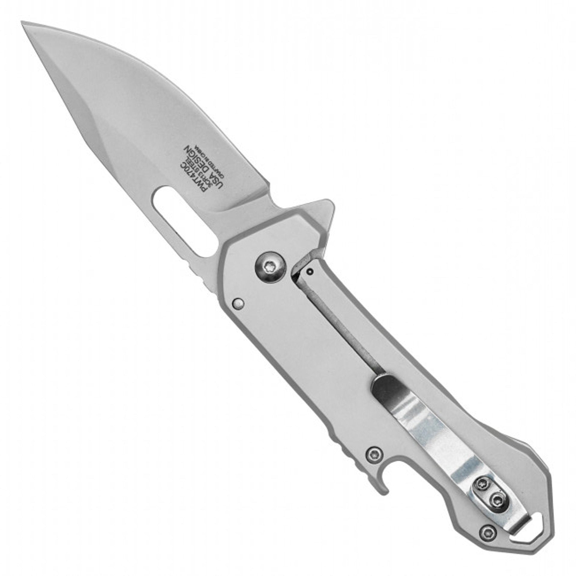 6.75" Gray Patriot Pocket Knife