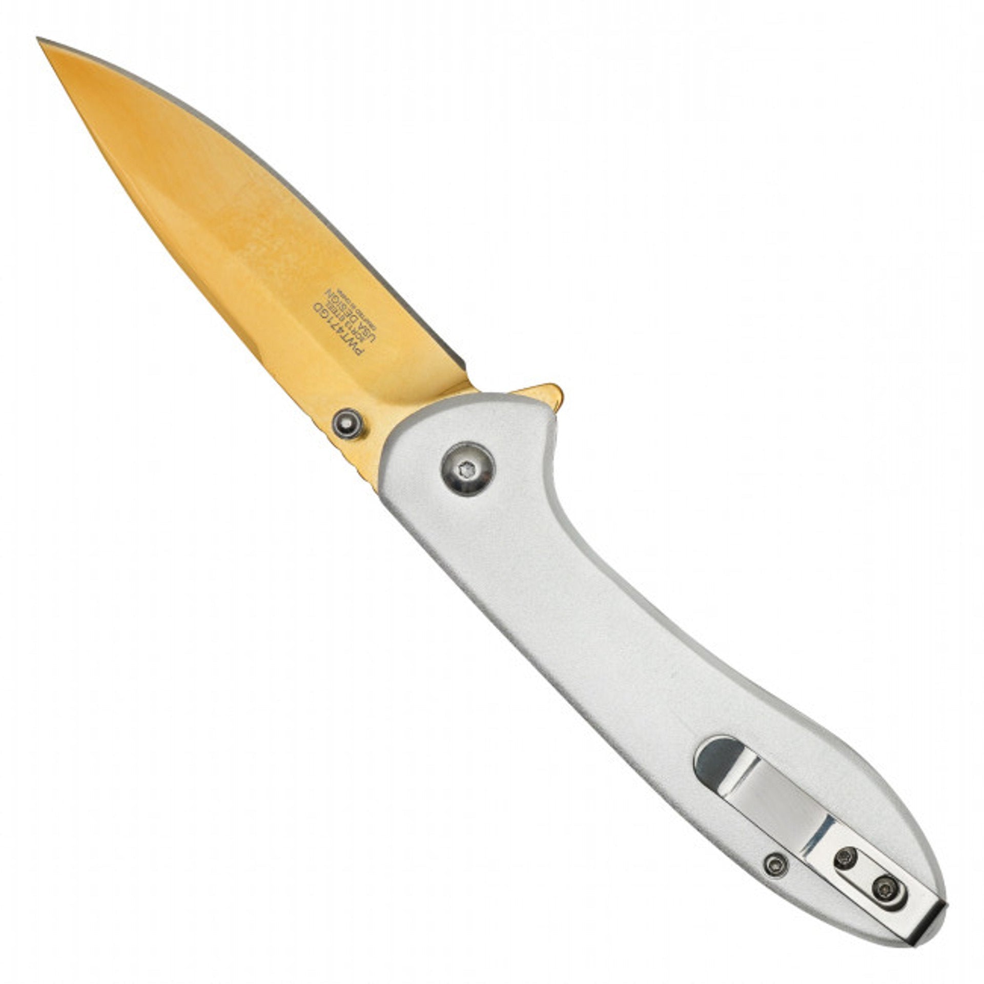 WARTECH 7.75" Gold Hummingbird Pocket Knife – Elegance Meets Functionality