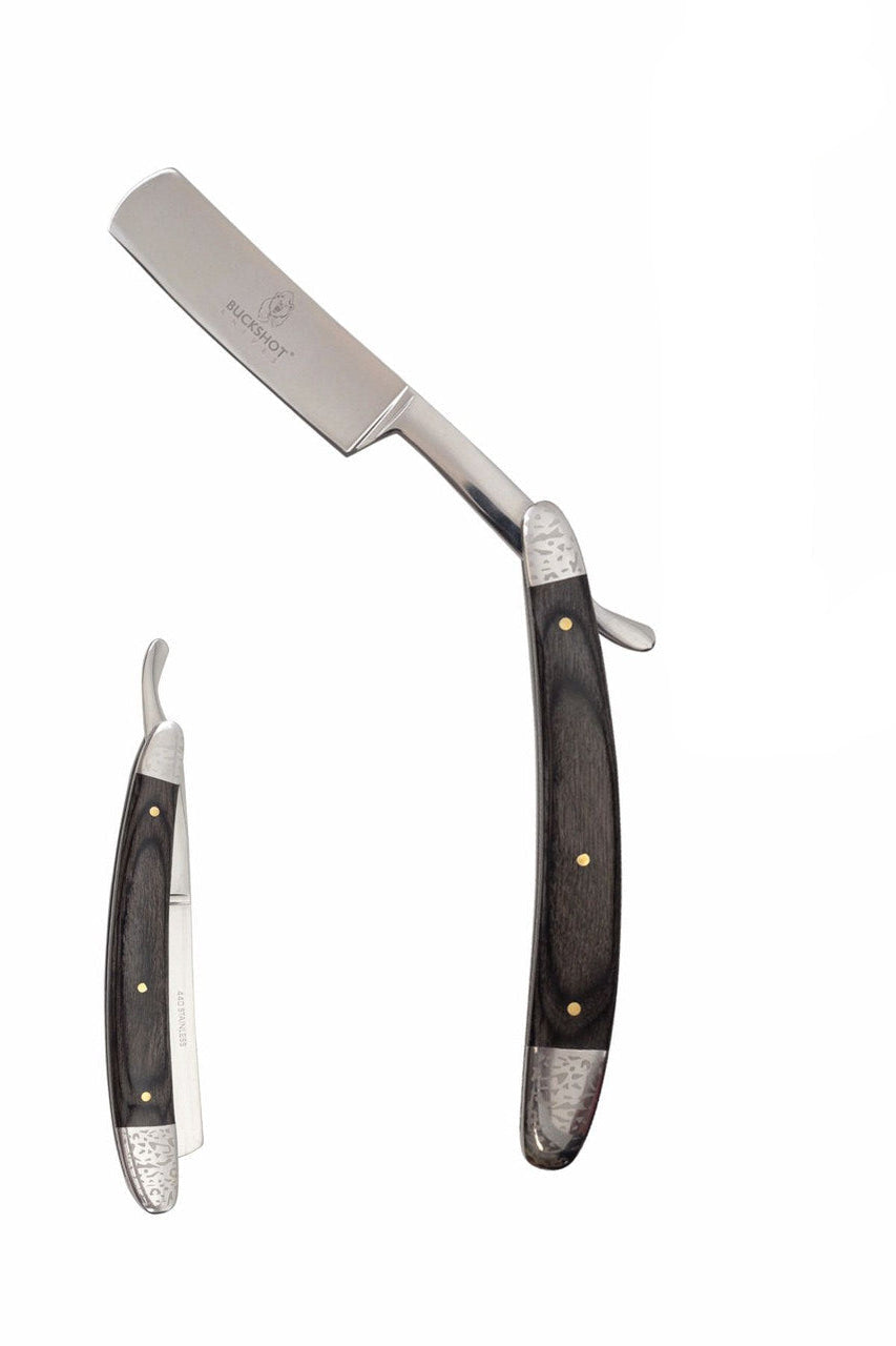 10" Buckshot Straight Razor (Black)