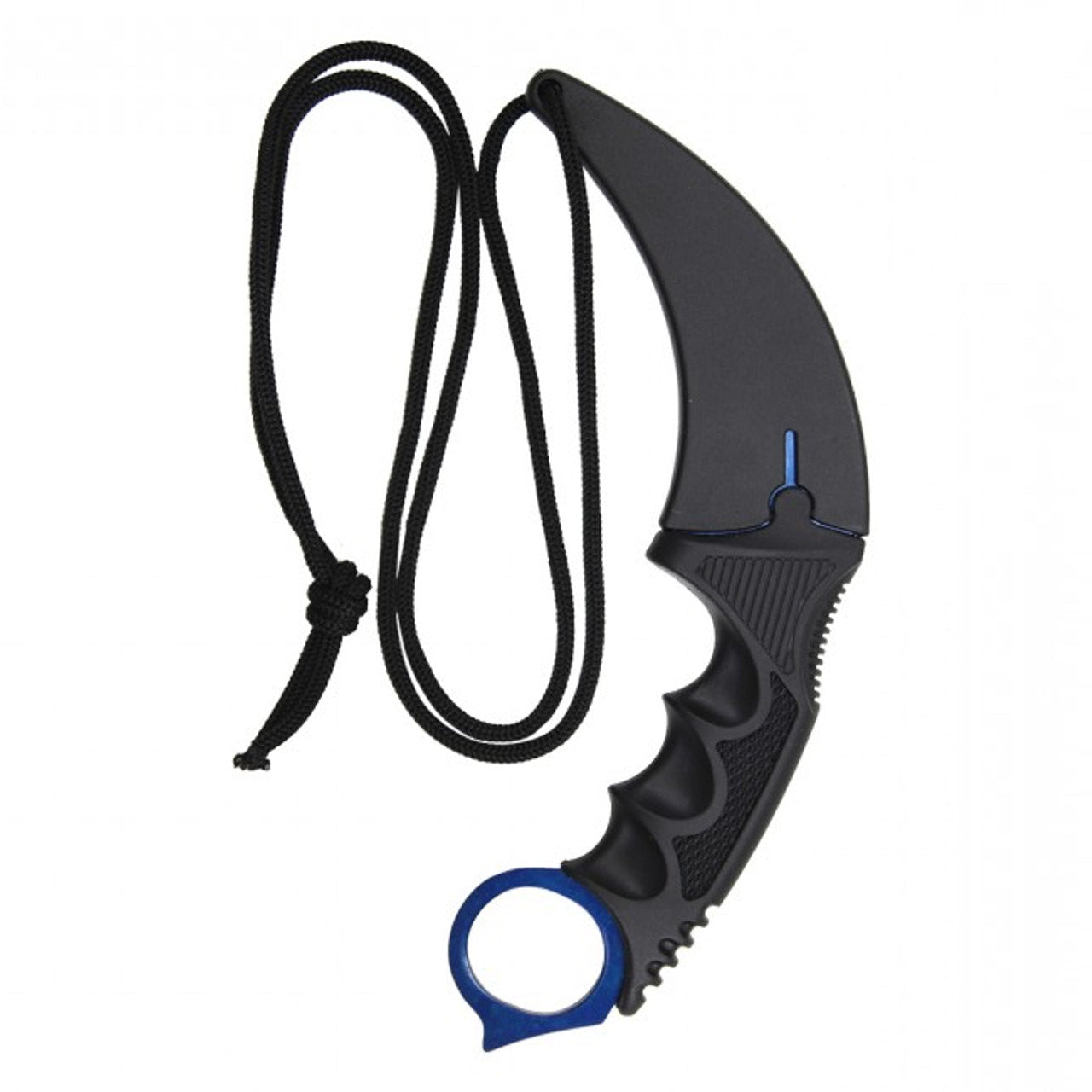 8" Tactical Karambit Hawkbill Neck Knife – Blue