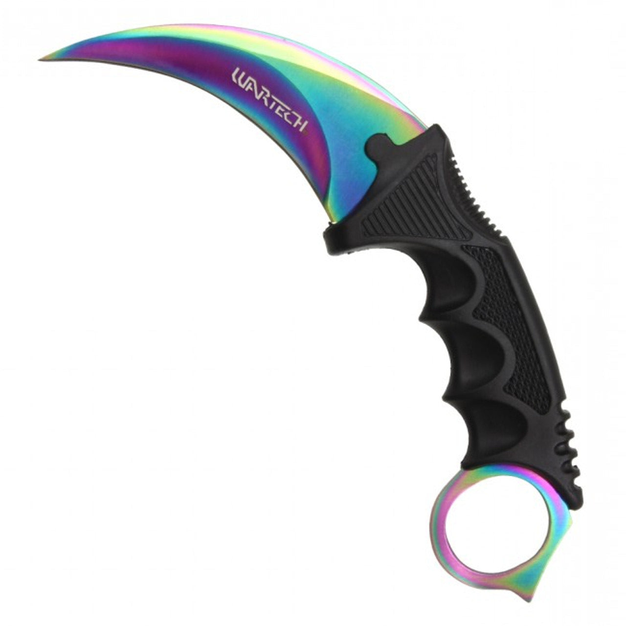 8" Tactical Karambit Hawkbill Neck Knife – Rainbow