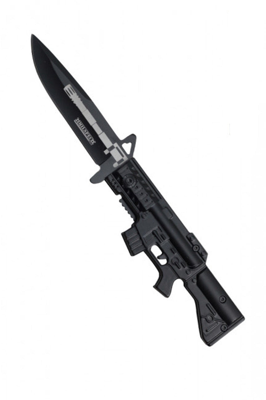 8.25" Spring Assisted Knife - AR-15/M4 Rifle Design