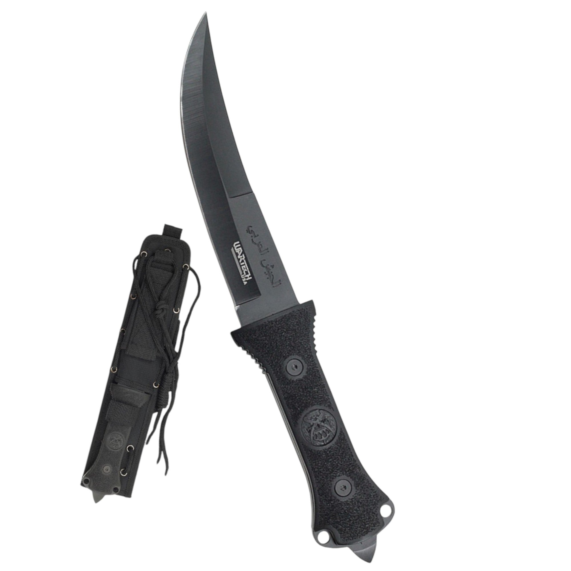 13.25" Black Zombie Full Tang Hunting Knife – Tactical Strength for Survival & Outdoors