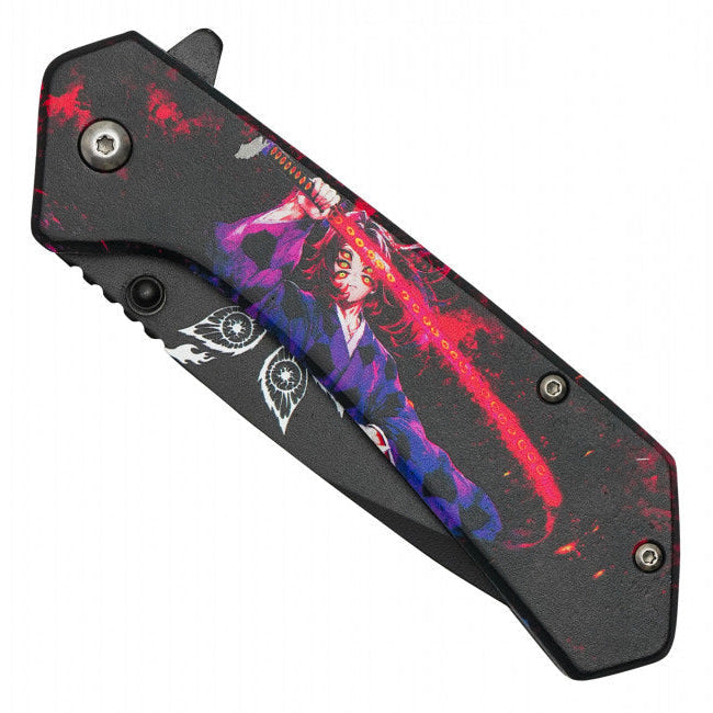 Kokushibo Assisted Opening Pocket Knife – Demon Slayer Inspired