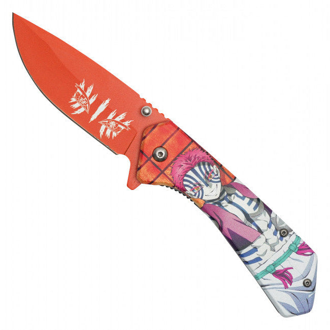 Akaza Variant 2 Assisted Opening Pocket Knife – Demon Slayer Inspired