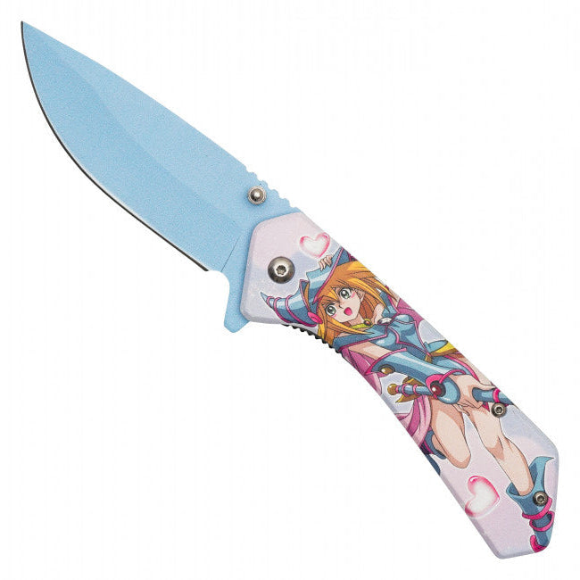 Dark Magician Girl Assisted Opening Pocket Knife – Yu-Gi-Oh Inspired