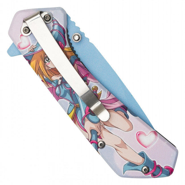 Dark Magician Girl Assisted Opening Pocket Knife – Yu-Gi-Oh Inspired