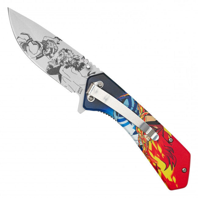 Rengoku vs Akaza Assisted Opening Pocket Knife – Demon Slayer Inspired