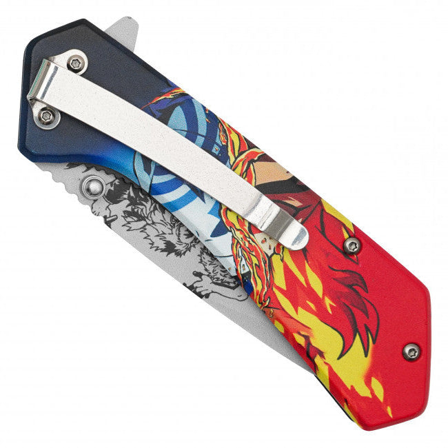 Rengoku vs Akaza Assisted Opening Pocket Knife – Demon Slayer Inspired