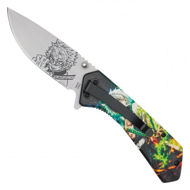 Sanemi Shinazugawa Assisted Opening Pocket Knife – Demon Slayer Inspired