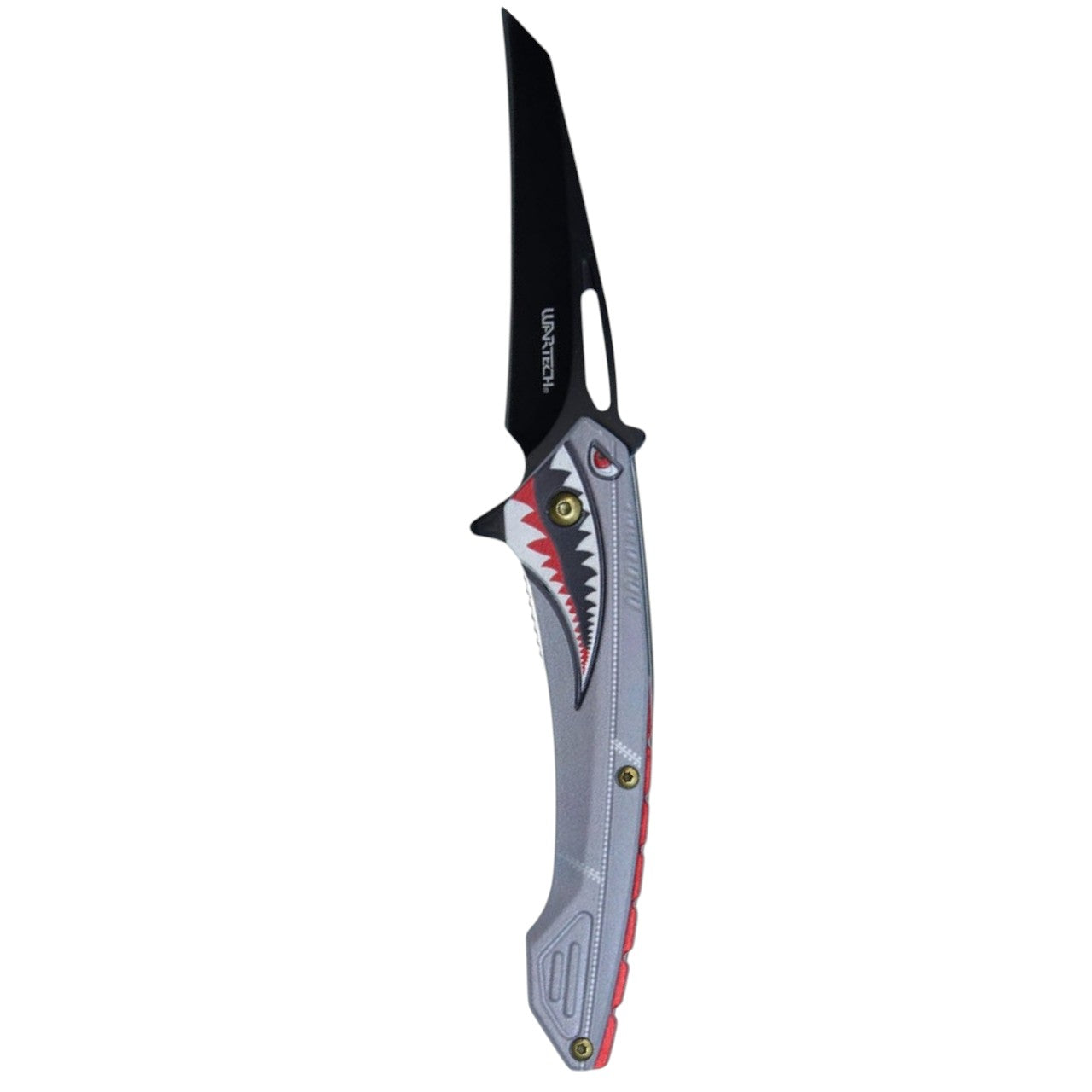 7.5" Assisted Open Shark Knife – Grey | Sleek, Tactical & Razor-Sharp