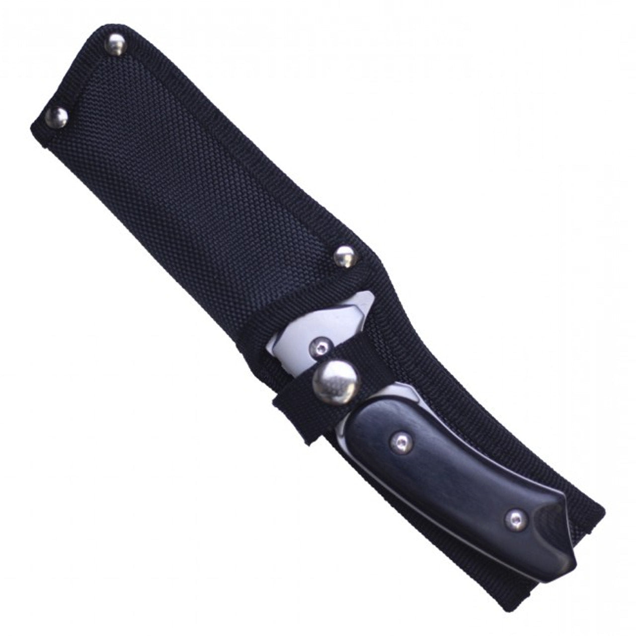8.75" Fixed Blade Hunting Knife with Sheath – Black