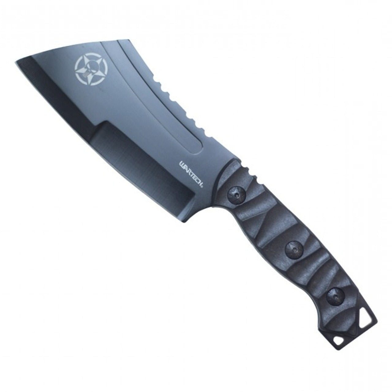9.5" Fixed Blade Cleaver Knife with Sheath – Black