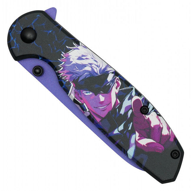 Satoru Gojo Assisted Opening Pocket Knife – Jujutsu Kaisen Inspired