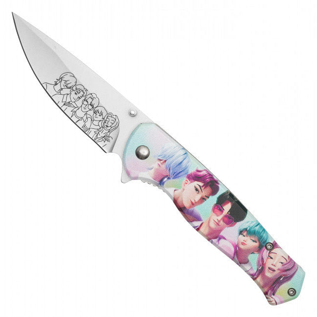 Saja Boys Assisted Opening Pocket Knife – K-Pop Demon Hunters Inspired