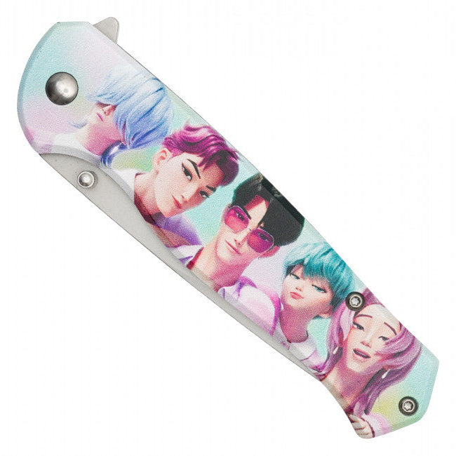 Saja Boys Assisted Opening Pocket Knife – K-Pop Demon Hunters Inspired