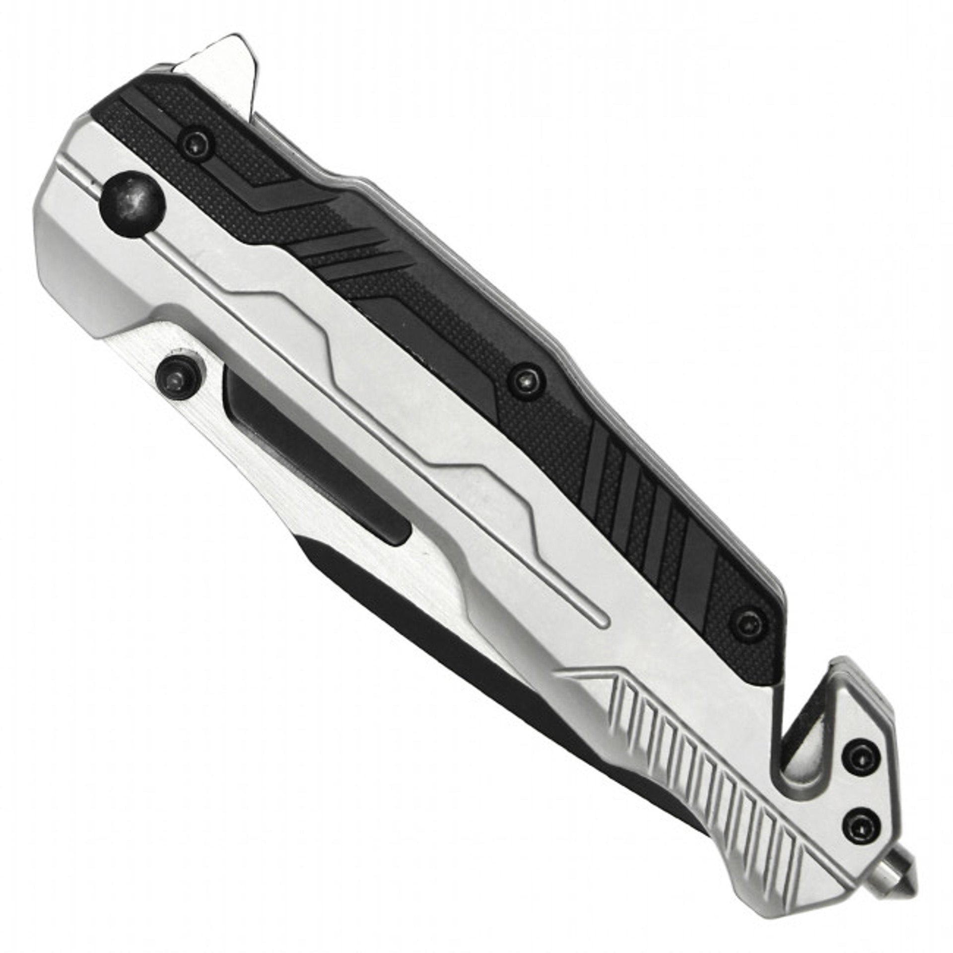 8.25" MilSpec Tactical EDC Pocket Knife - Chrome
