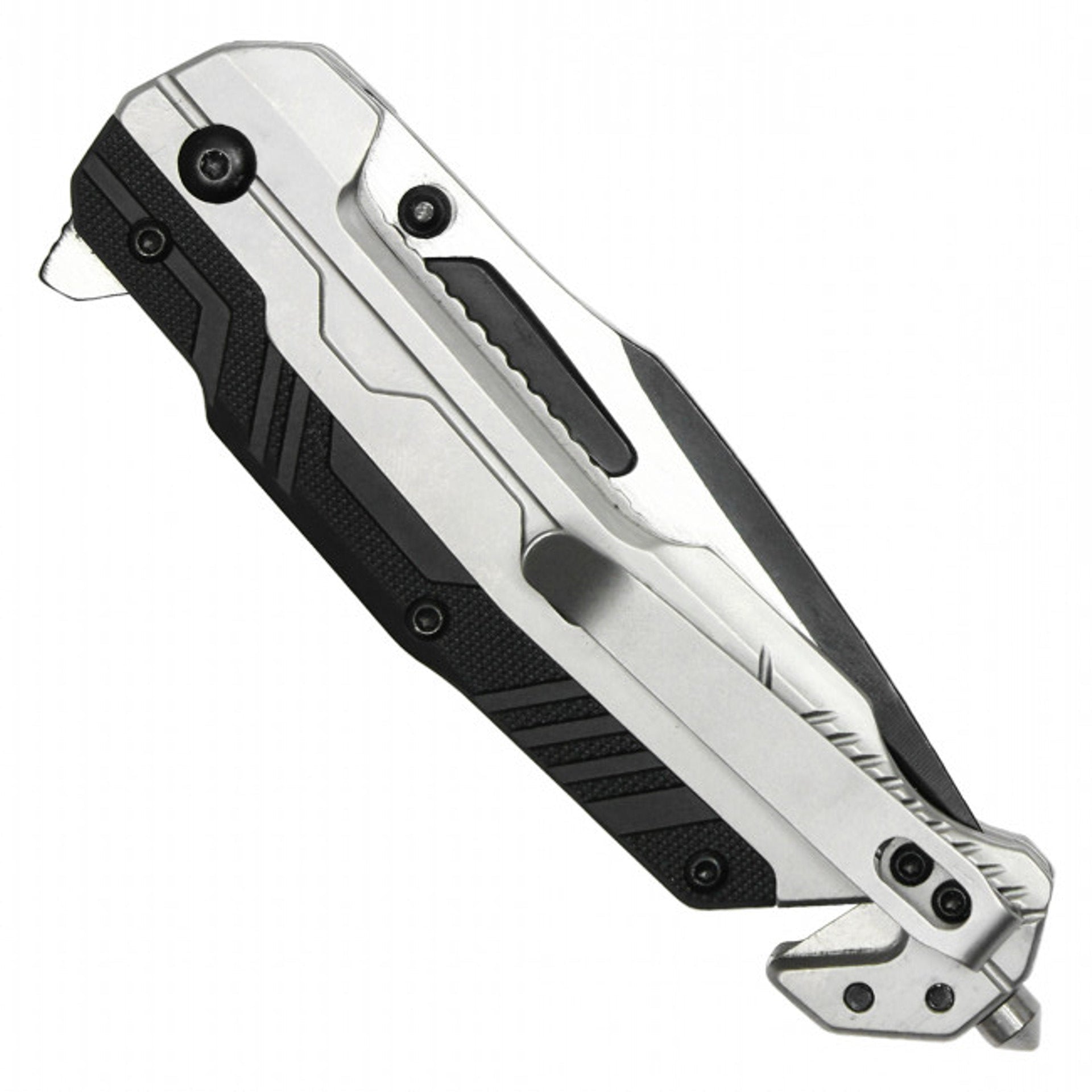 8.25" MilSpec Tactical EDC Pocket Knife - Chrome