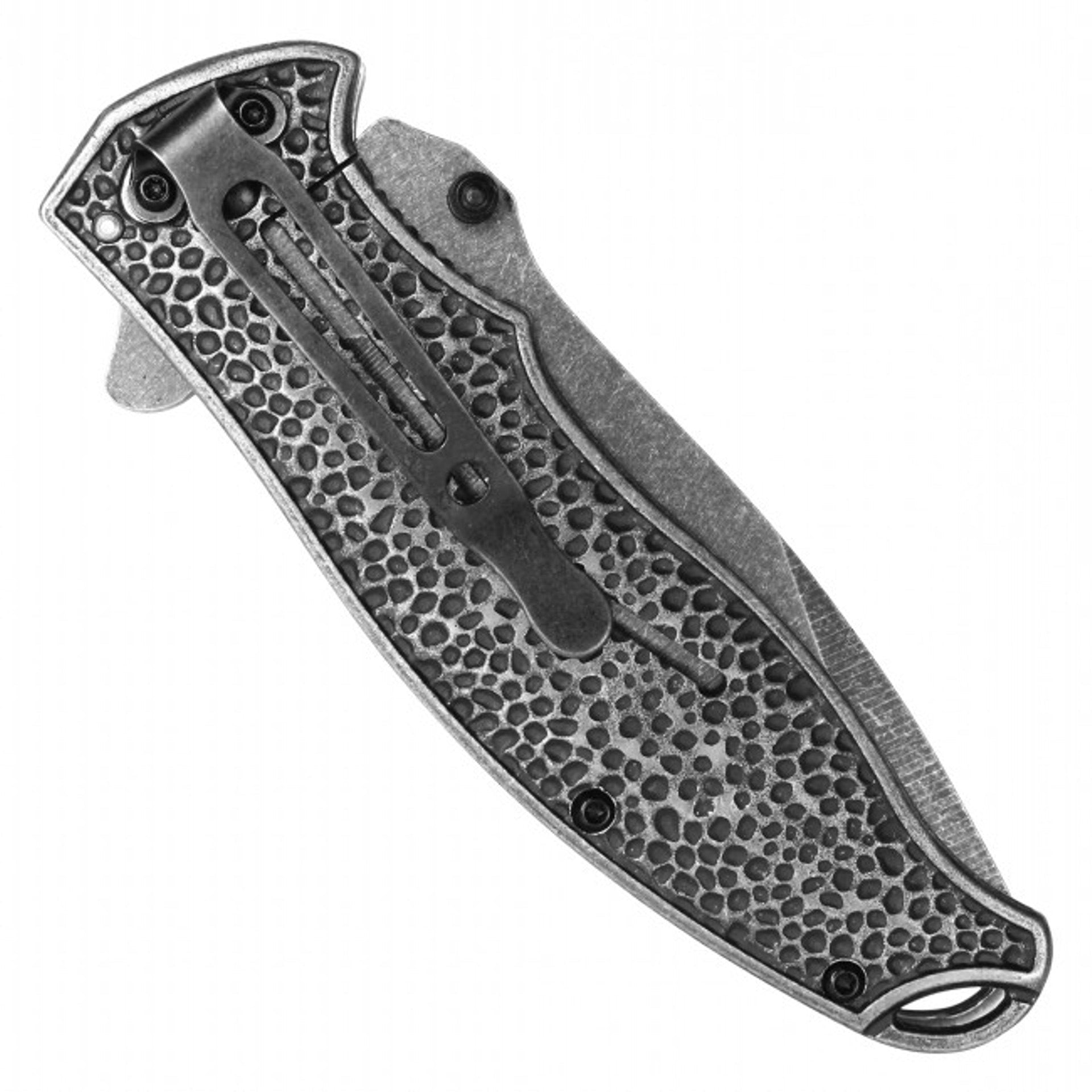 8.25" Mermaid Pocket Knife – Stonewashed Blade & 3D Mermaid Handle