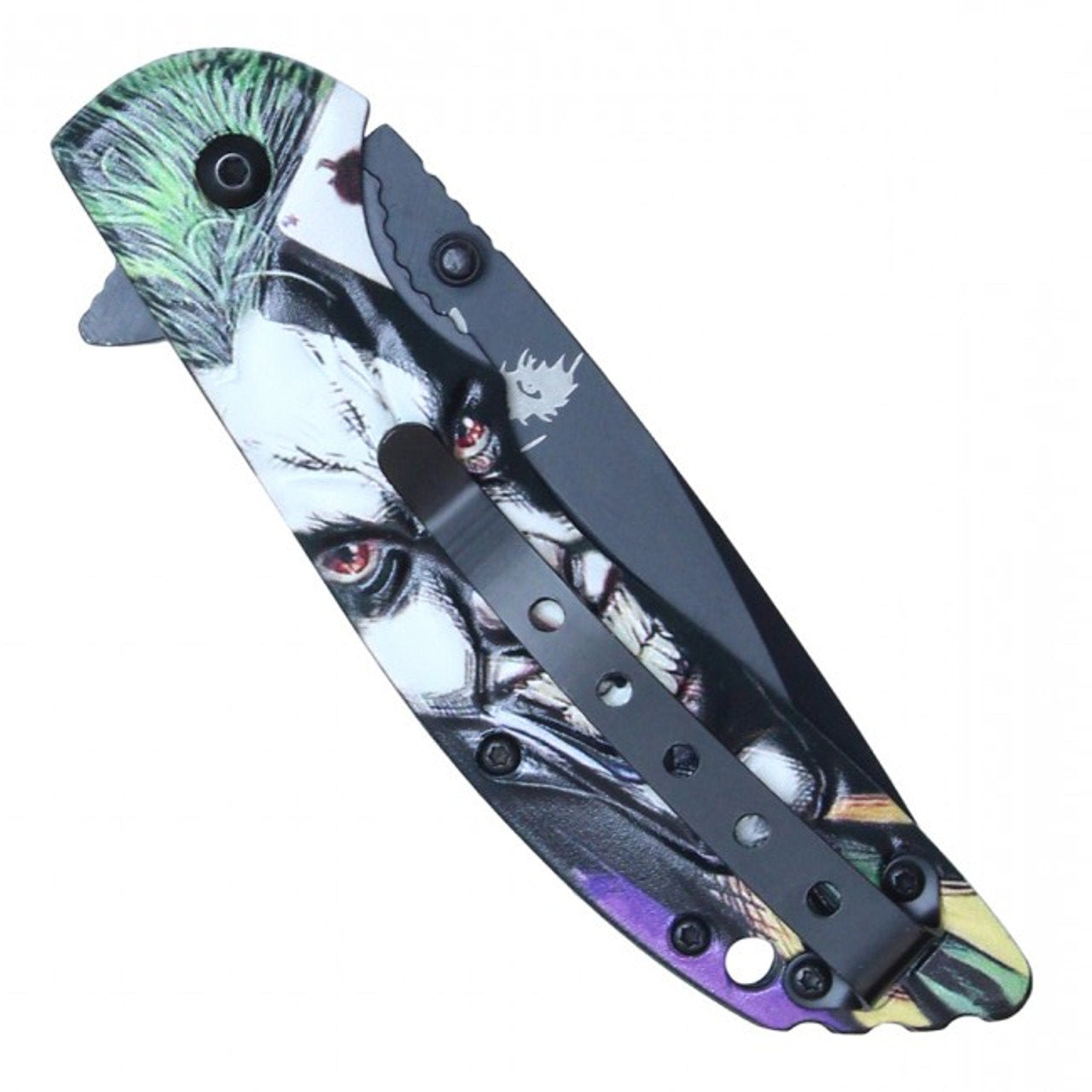 8” Assisted Open Joker Face Pocket Knife