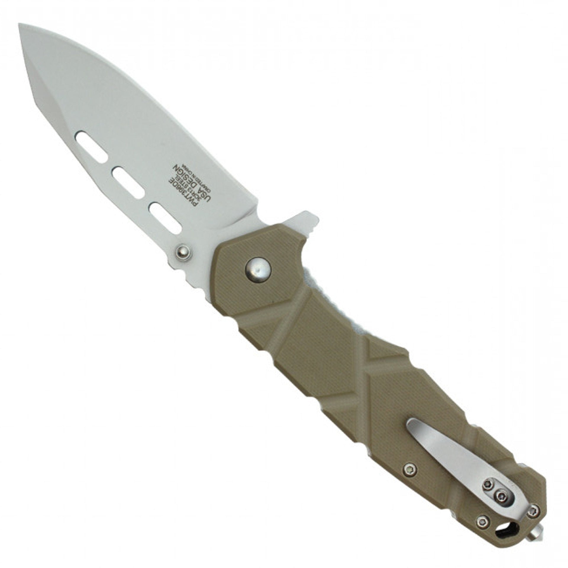 8" G10 Pocket Knife – Desert Dirt Edition