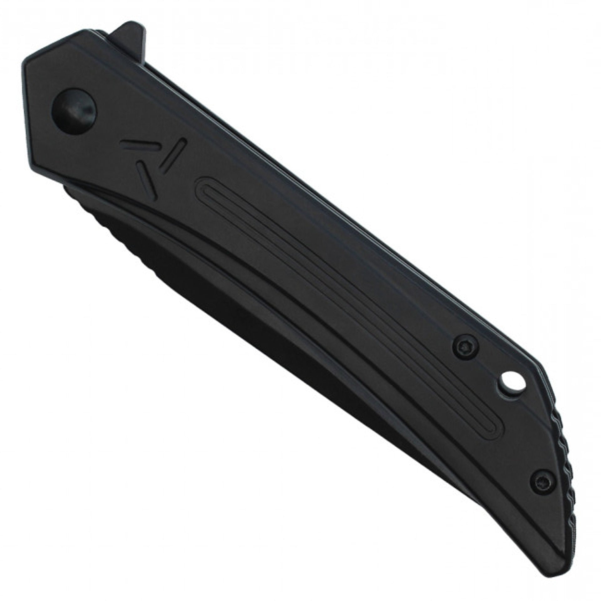 8" Slim Black Pocket Knife