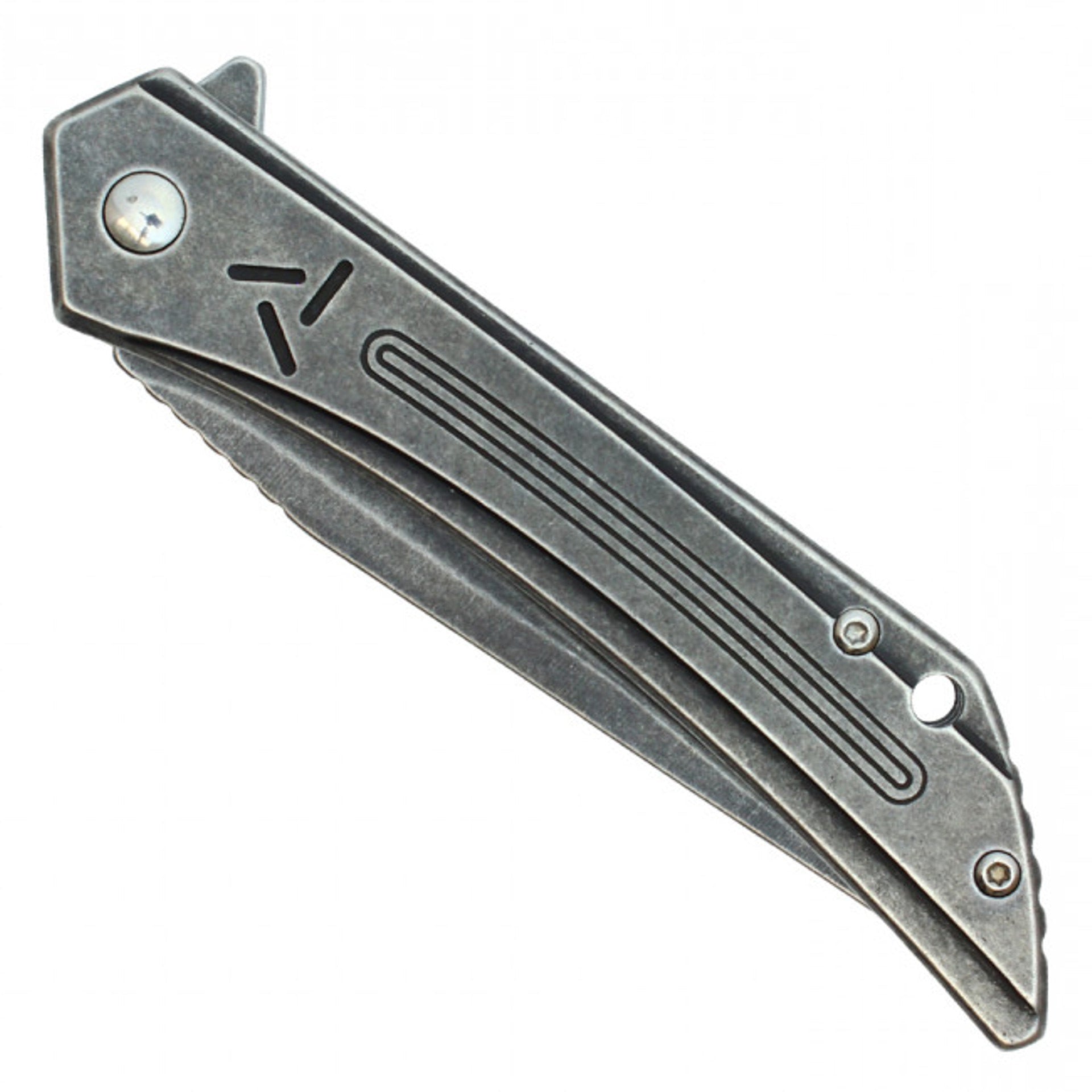 8" Slim Stonewashed Pocket Knife