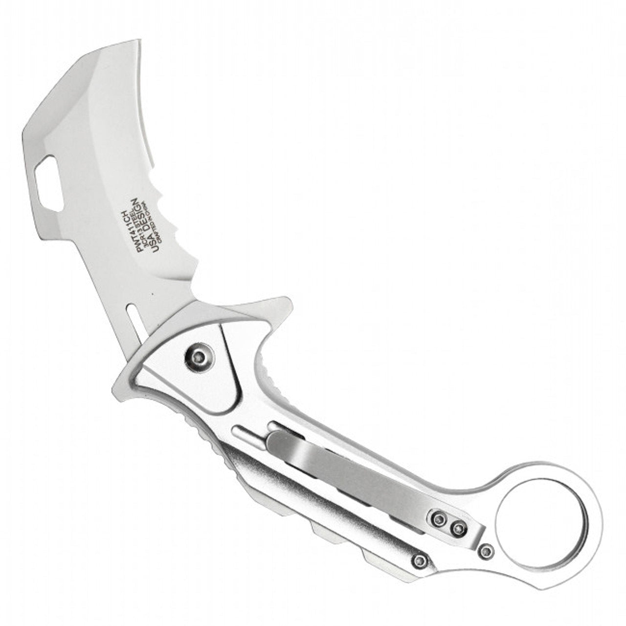 6.5" Silver Pocket Karambit