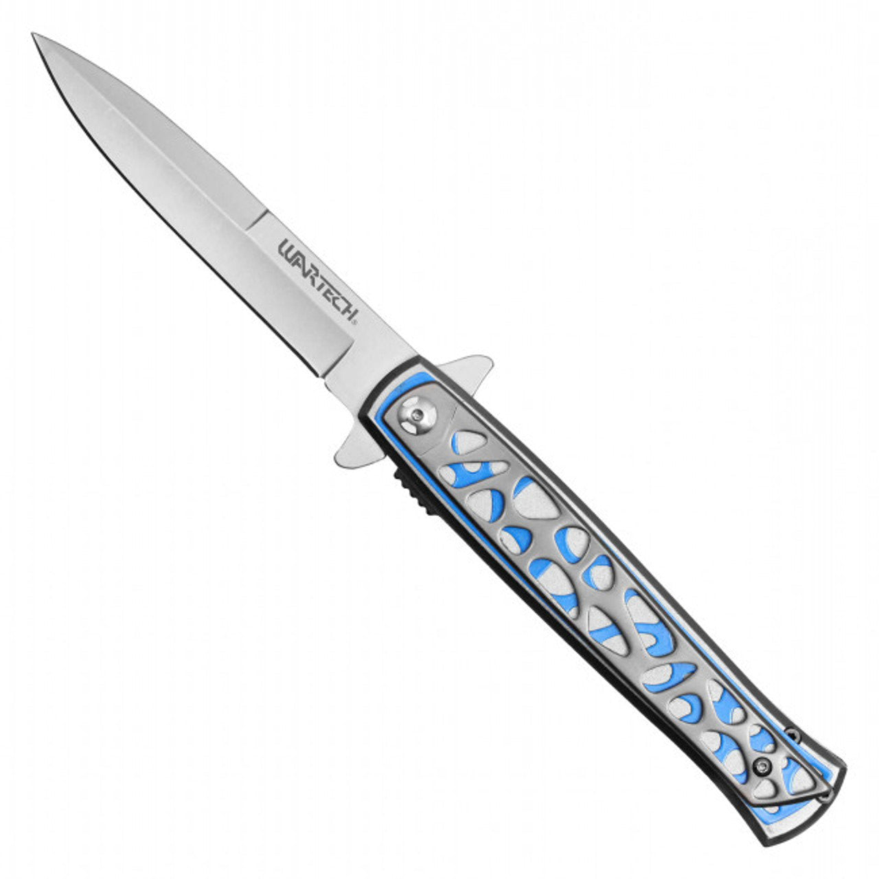 9" WarTech Assisted Opening Pocket Knife – Blue | Tactical & Durable