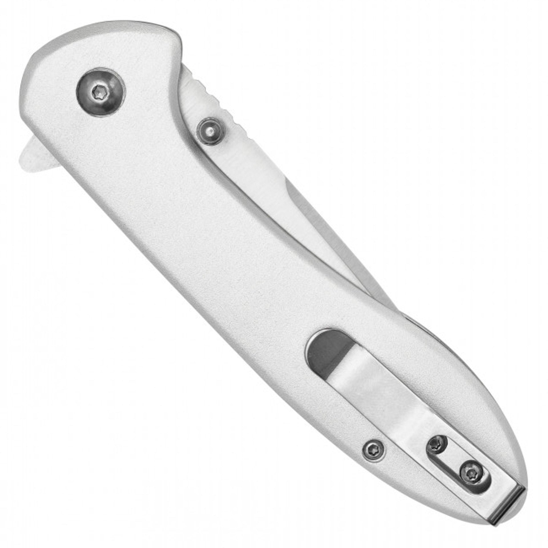 8" Silver Duck Folding Pocket Knife - Stainless Steel Blade with Nature Print Handle
