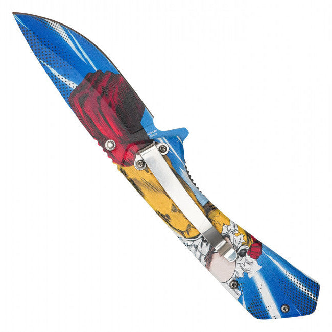 Saitama Assisted Opening Pocket Knife – One Punch Man Inspired