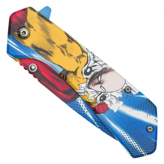 Saitama Assisted Opening Pocket Knife – One Punch Man Inspired